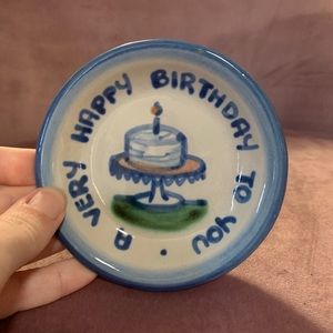 MA Hadley happy birthday small plate